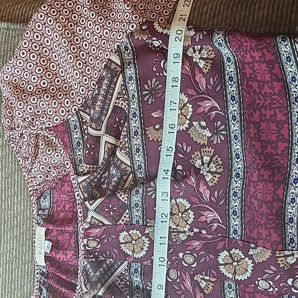 Halo Boho Mixed Prints Blouse - Picture 9 of 12